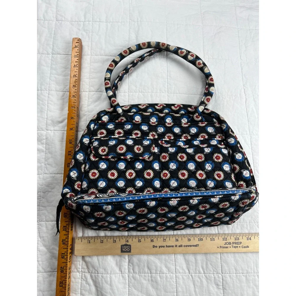 Vera Bradley Quilted Owl Floral‎ Pattern Satchel Handbag